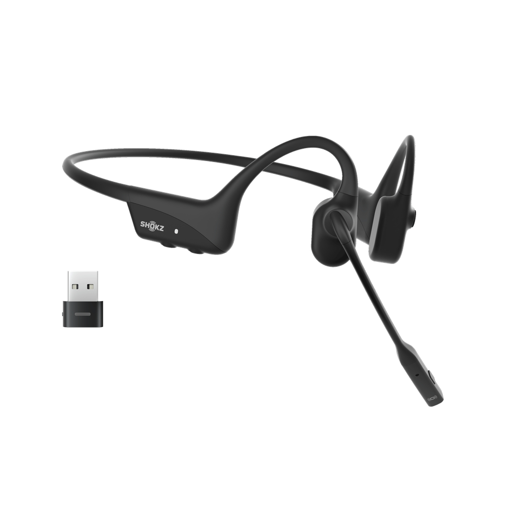 Shokz OpenComm2 UC 2025 Upgrade Headset Bluetooth Schwarz
