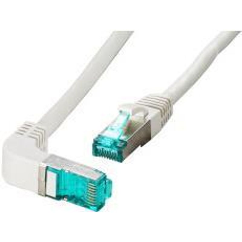 EFB-Elektronik RJ45 Patchkabel Cat.6A S/FTP LSZH 1x90° grau 3m 