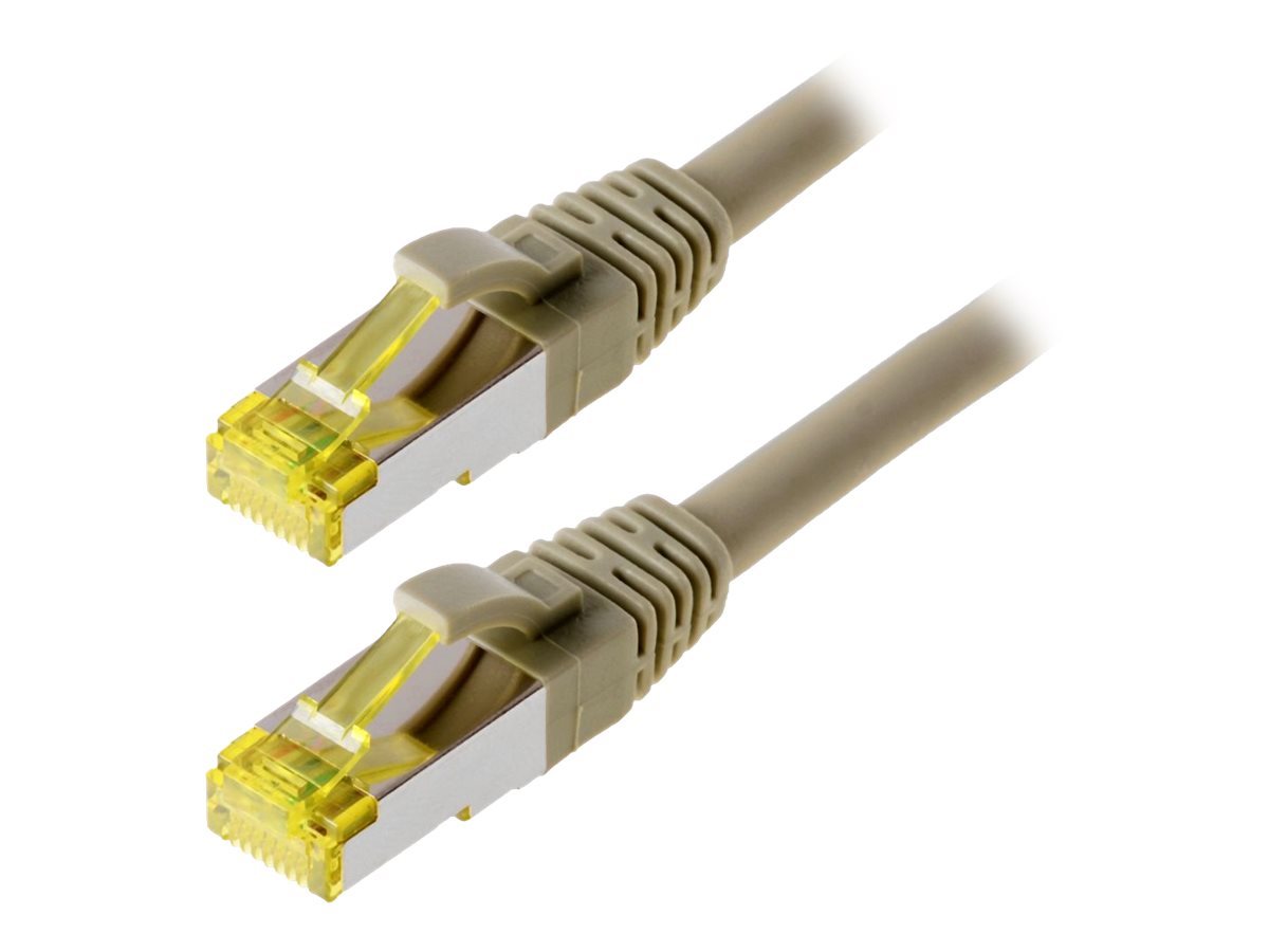 Helos Patch-Kabel Cat6a 15 m RJ-45 Grau