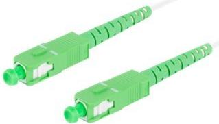Lanberg Fiber Patchk. SM SC/APC-SC/APC SIMPLEX 10m G657B3 (FO-SASA-SS31-0100-WH)