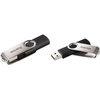 Hama FlashPen "Rotate" - USB-Flash-Laufwerk - 8GB - USB2.0 - Schwarz, Silber (90891)