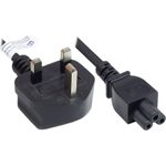 Alcasa P7305-S018 Stromkabel Schwarz 1,8 m BS 1363 C5-Koppler (P7305-S018)