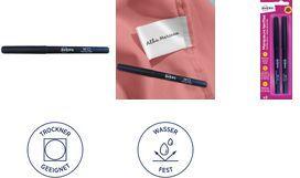 AVERY Wäschemarker, schwarz, 2er Pack waschbar bis 90 Grad, trocknergeeignet, wasserfest, - 1 Stück (MARKVET)