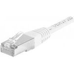 Patchkabel F/UTP, CAT.6a, weiß, 25,0 m Für 10 Gigabit/s, mit besonders schmalem Knickschutz (859587)