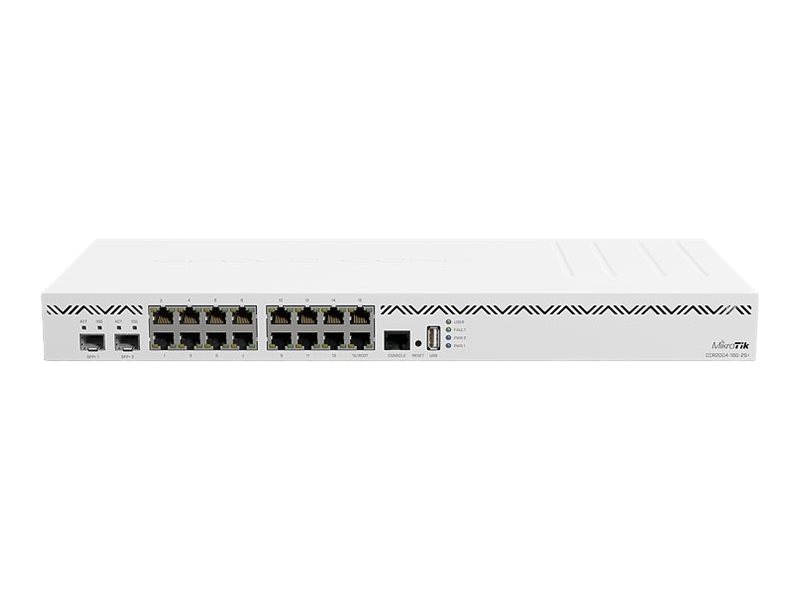 MikroTik Cloud Core Router CCR2004-16G-2S+ 16x RJ-45 2x SFP+ Weiß