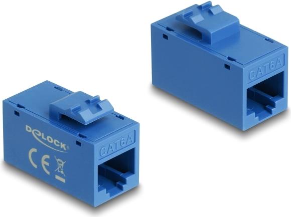 Delock Keystone Modul RJ45 Buchse zu Cat.6A UTP blau (90642)