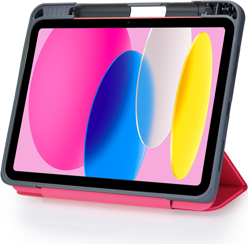 DEQSTER Rugged MAX Case Flip-Hülle für iPad 10,9" (10. Gen.) Pink