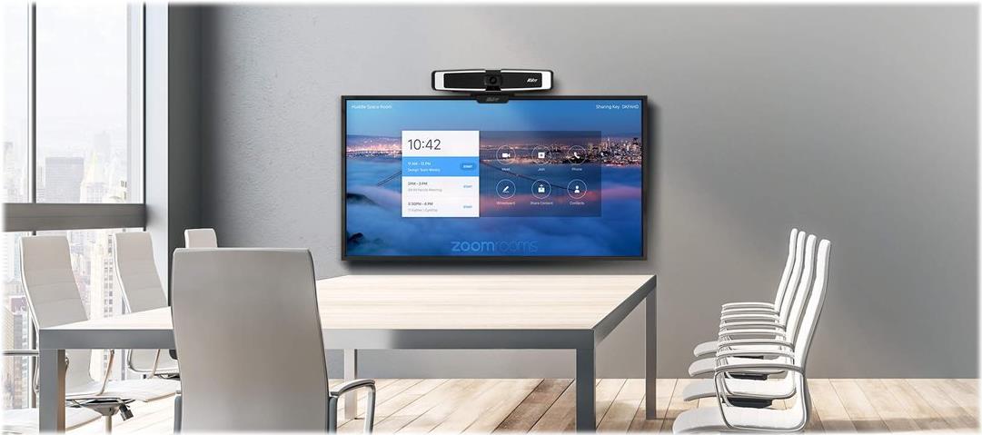 AVer VB130 4K USB Video-Soundbar mit intelligenter Beleuchtung Schwarz