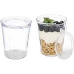 APS Becher-Set SUPER CUP, 16-teilig, transparent aus schlagfestem SAN-Kunststoff, Füllinhalt: 250 ml, - 1 Stück (10506)