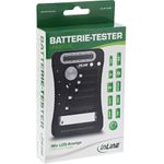 InLine® Batterie-Tester mit LCD-Anzeige, für Rund- und Knopfzellen sowie 9V-Block (01285)