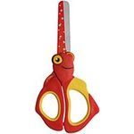 WEDO Kinderschere mit Tiermotiv "Nemo", Länge: 130 mm, rund für Rechtshänder, rostfreier Edelstahl, 3D-Motiv mit passend (73 6001)