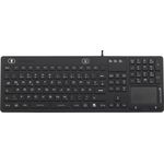 Renkforce IP 68 Industrie USB-Tastatur Schwarz Spritzwassergeschützt, Staubgeschützt, Touch-Oberfläche (iM-IKB110-BK)