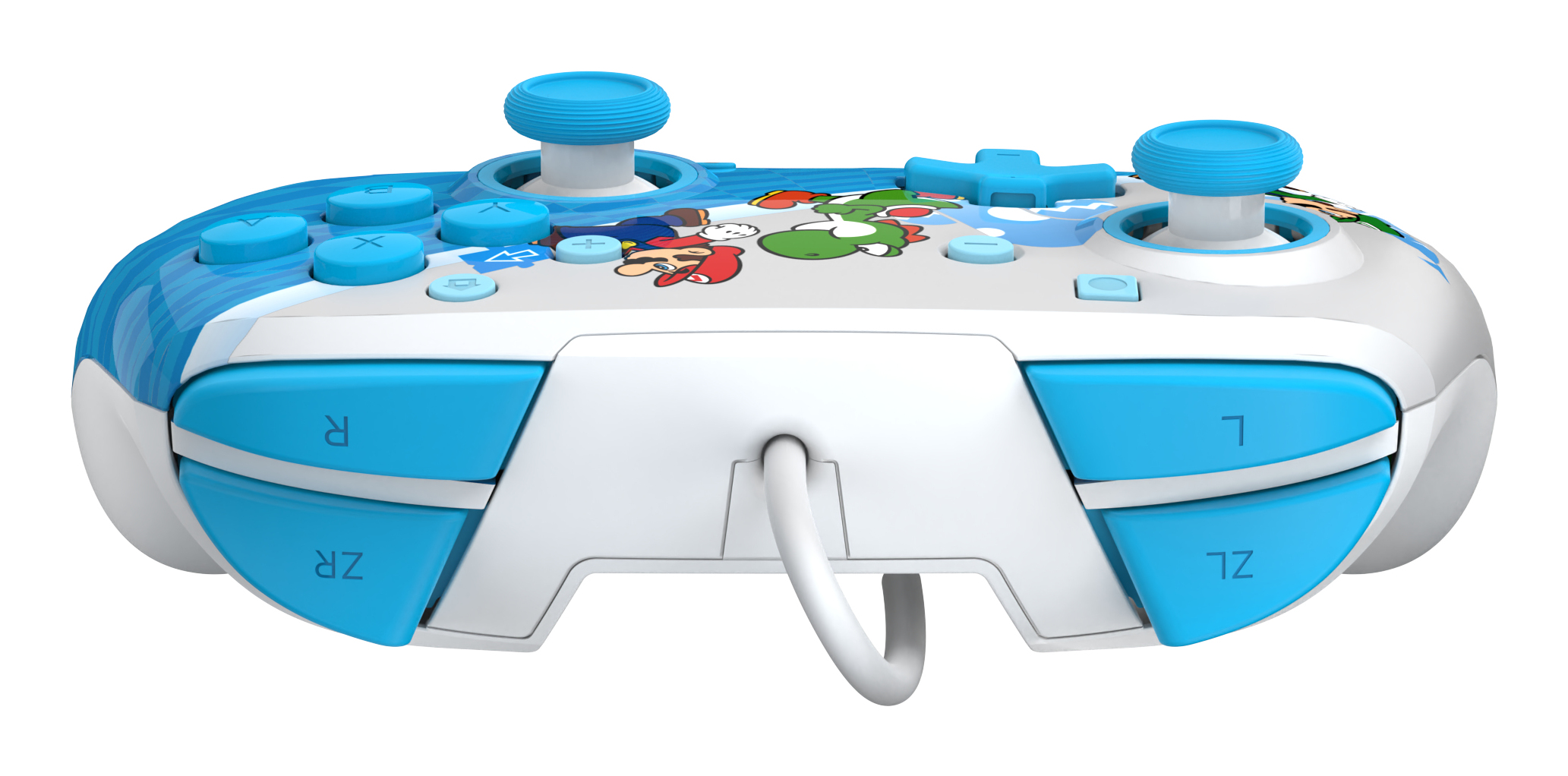 PDP Rematch Mario Escape Gamepad Nintendo Switch Kabelgebunden Blau, Weiß