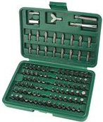 BRÜDER MANNESMANN Bit-Box-Satz, 100-teilig, in einer Box Bits aus hochwertigem Spezialstahl, Gewicht: 650 g - 1 Stück (29800)