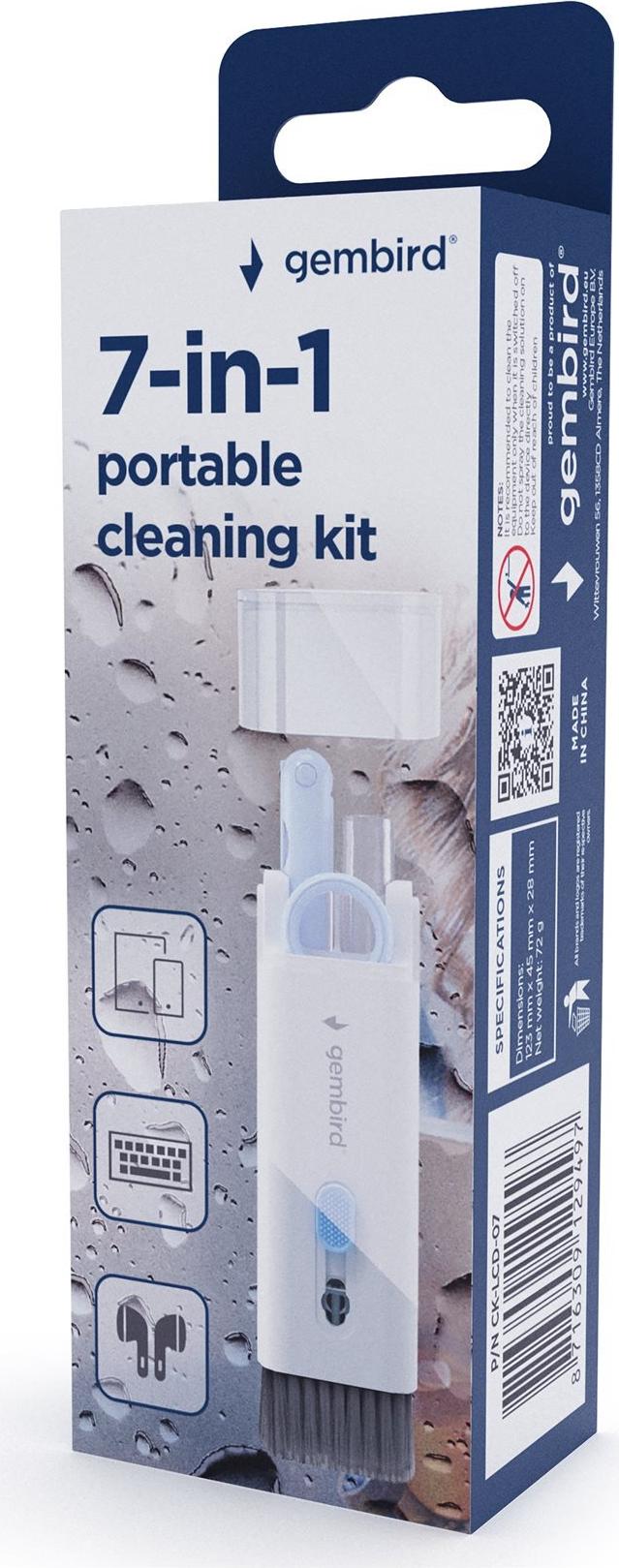 gembird 6-in-1 LCD TFT Bildschirm Reinigungs Kit (CK-LCD-07)