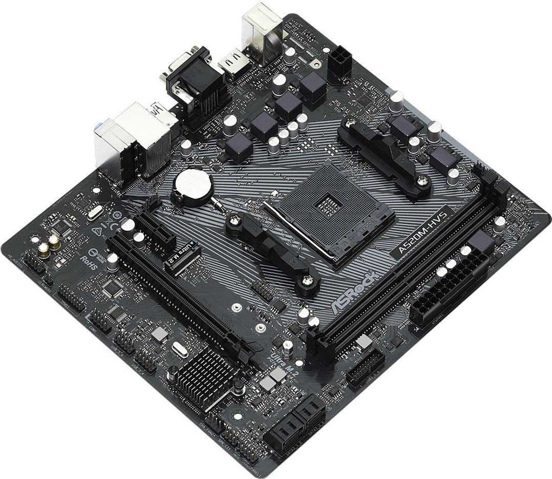 ASRock A520M-HVS Mainboard Micro ATX Sockel AM4 AMD A520