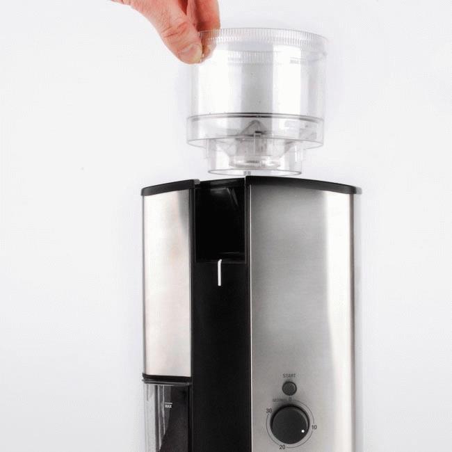 Gastroback Design Coffee Grinder Advanced 165 W Schwarz - Silber (0521704)