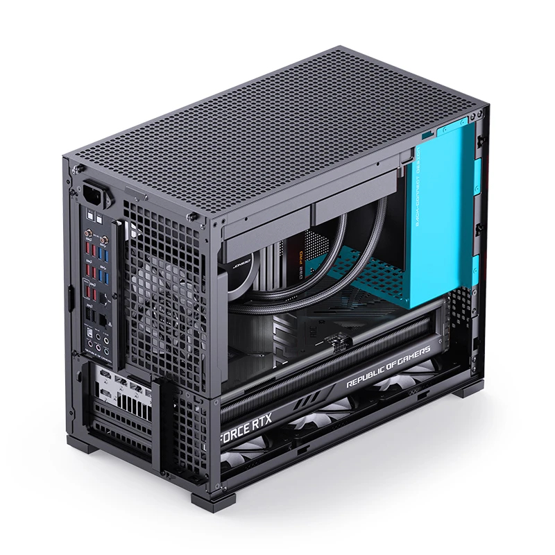 Jonsbo D32 PRO Midi Tower PC-Gehäuse Micro-ATX Tempered Glass Schwarz