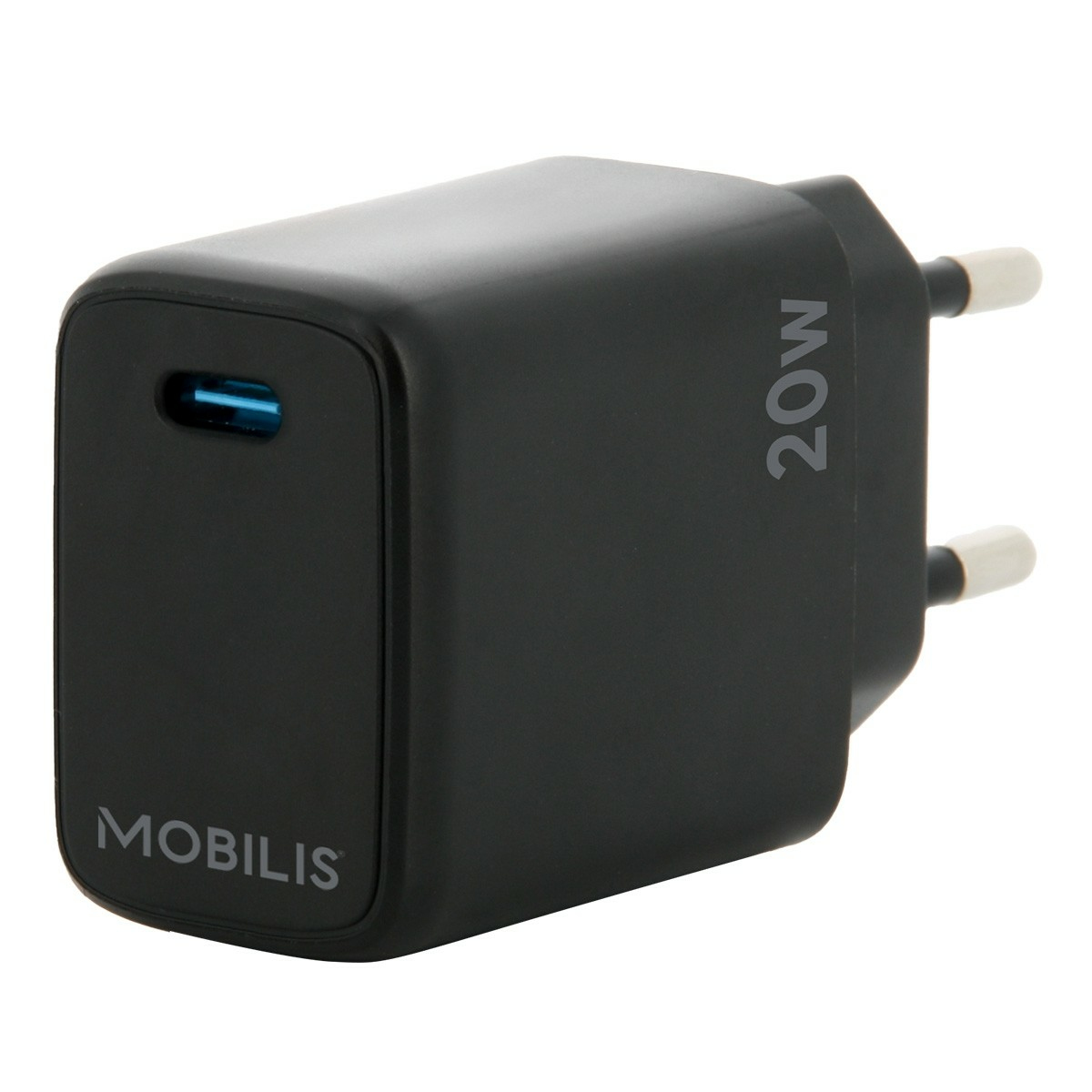 Mobilis Schnellladegerät 20W USB-C PD/PPS EU Schwarz