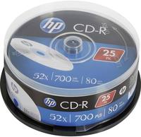 HP CDR 52X 25PK cake box 700MB (69311)