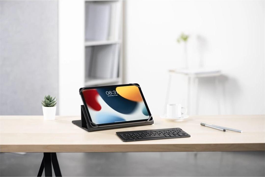 Hama KEY4ALL X3100 Tastatur und Foliohülle Bluetooth 5.1 QWERTZ Deutsch Schwarz