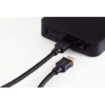 shiverpeaks ®-BASIC-S--HDMI A-Stecker auf HDMI A-Stecker, vergoldete Kontakte, ULTRA HD, 3D, HEAC, schwarz mit schwarzen Low Density Nylon Mantel 7,5m (BS77477-LDN)