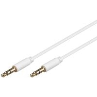 Wentronic Goobay 3,5mm-Klinke-Verbindungskabel, Weiß, 2 m - Klinke 3,5 mm-Stecker (3-Pin, Stereo) > Klinke 3,5 mm-Stecker (3-Pin, Stereo) (69113)