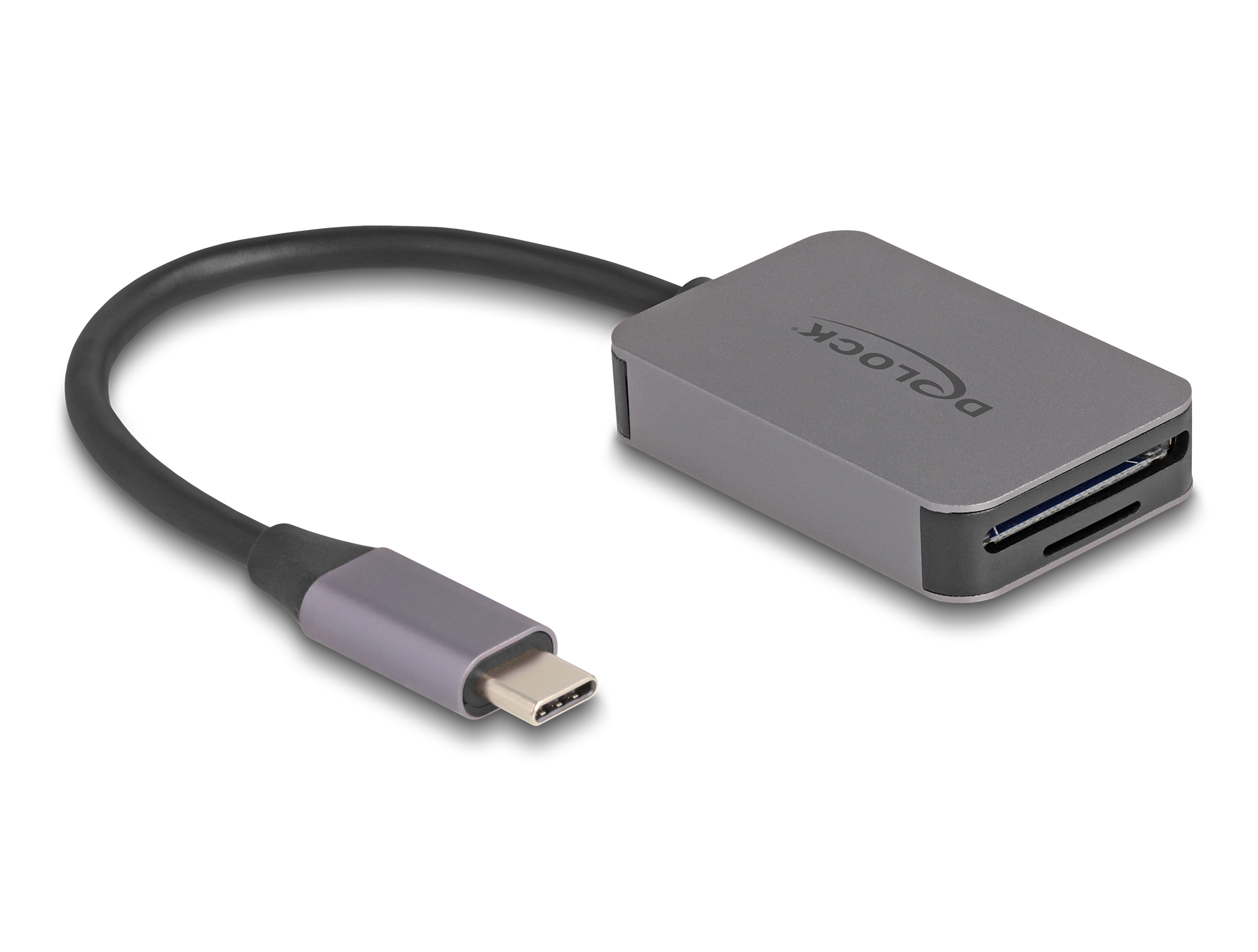 Delock 91009 Kartenleser USB-C Aluminium Grau