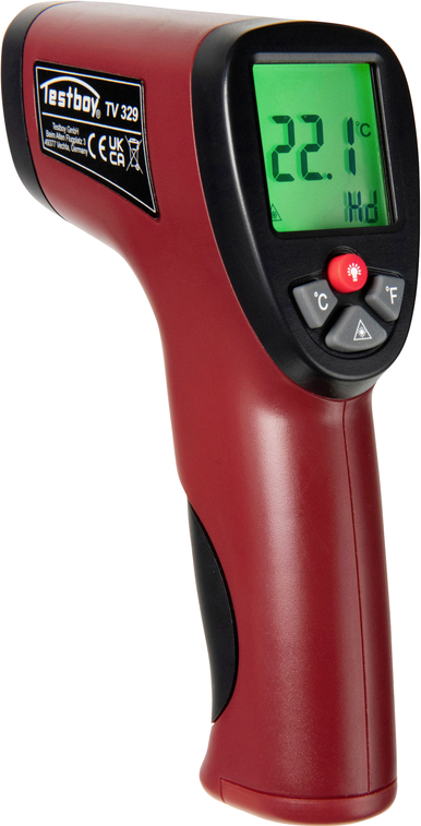 Testboy TV 329 Infrarot-Thermometer Optik 12:1 Messbereich -50 bis +550 °C LCD-Display