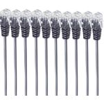 shiverpeaks ®-BASIC-S--Telefon-Anschlusskabel, RJ11 Stecker auf RJ11 Stecker, Rundkabel, schwarz, Flexibel, Kupferkabel, SET 10 Stück 0,6m (BS70084-0.6-SET10)