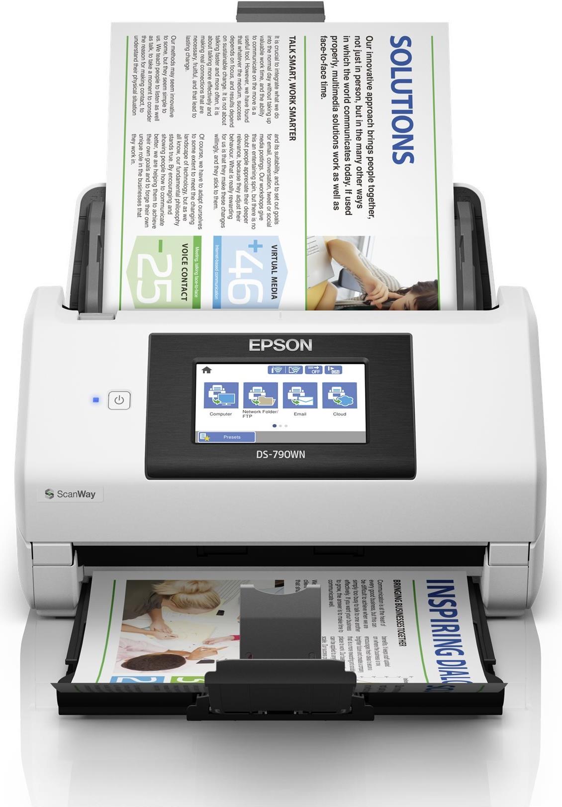 Epson WorkForce DS-790WN Dokumentenscanner A4 45 ppm Duplex USB 3.0 LAN WLAN