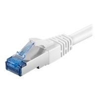 Wentronic Goobay CAT 6a Patchkabel, S/FTP (PiMF), Weiß, 1 m - LSZH halogenfrei, Kupfer (93688)