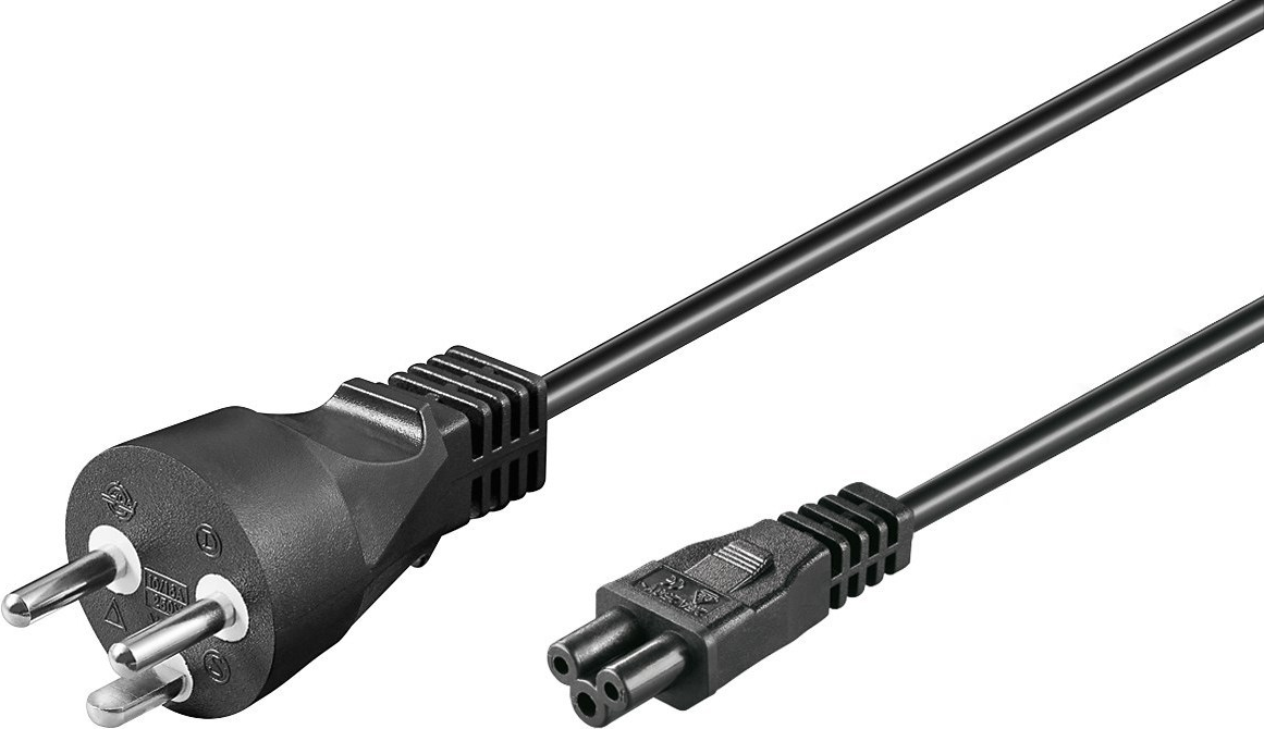 Microconnect PE120805 Stromkabel Schwarz 0,5 m Netzstecker Typ K C5-Koppler (PE120805)
