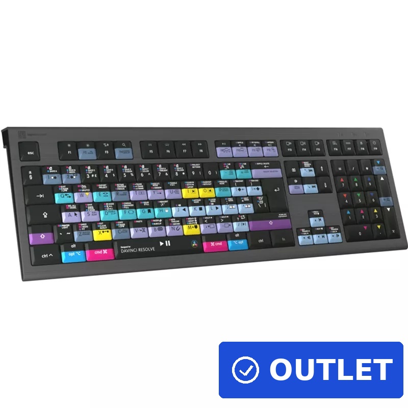 Logickeyboard ASTRA 2 Tastatur USB QWERTY Englisch Schwarz (LKB-RESB-A2M-UK) (B-Ware)