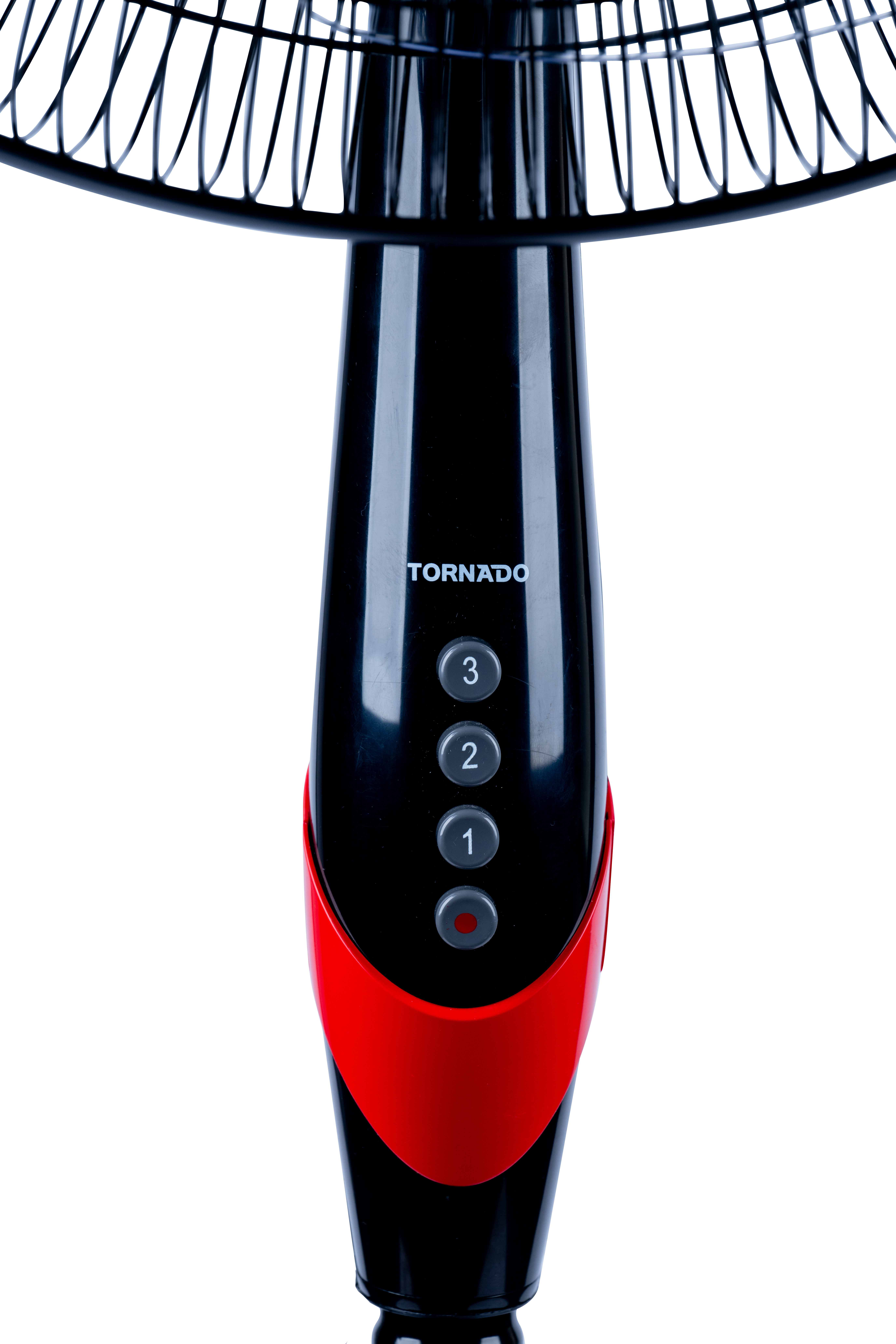 Tornado Ventilator TSF-18XW 18" 4 Flügel Schwarz, Rot
