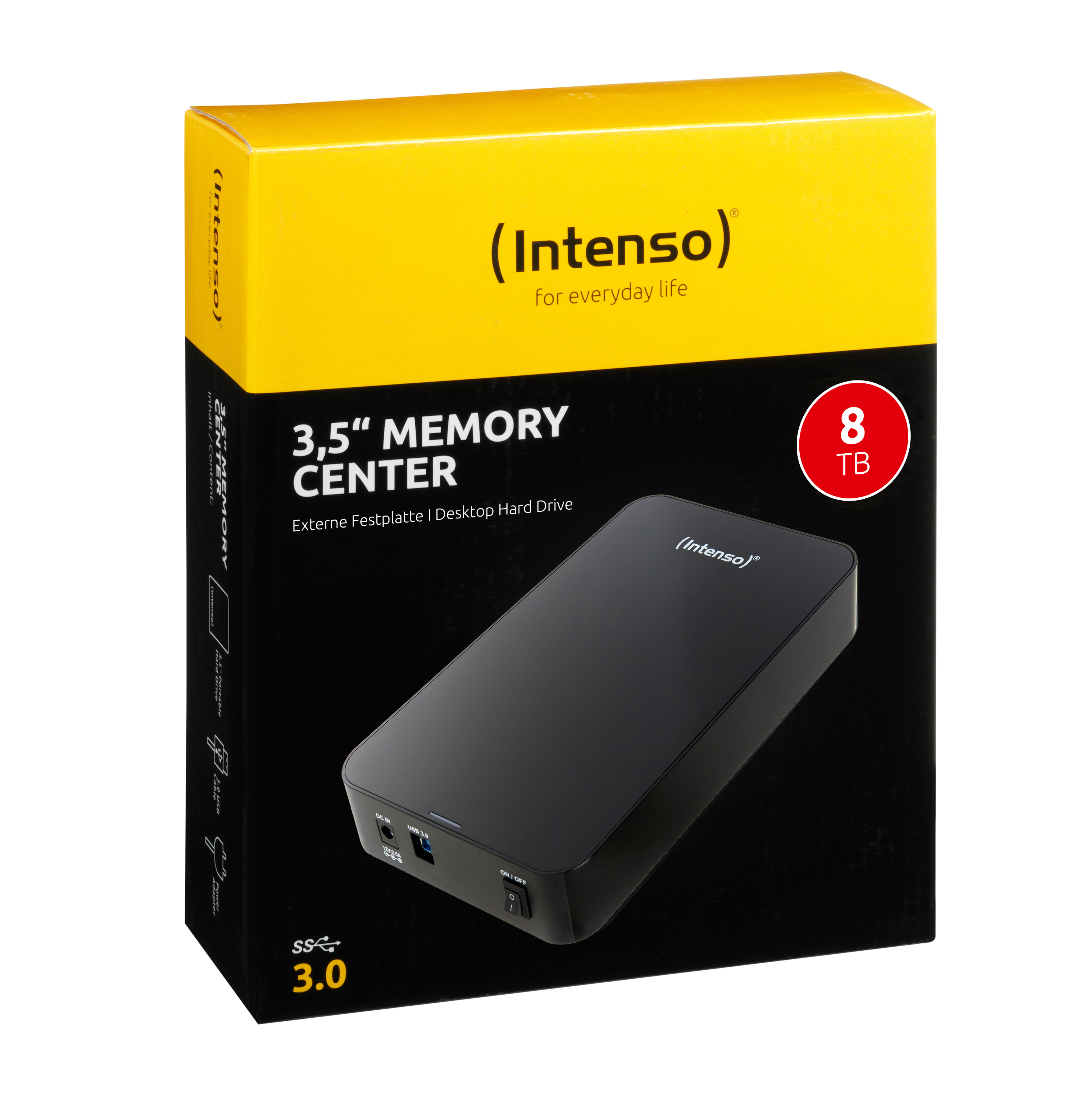 Intenso Memory Center 8 TB 3.5" Externe Festplatte Schwarz
