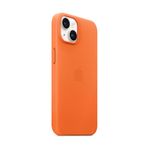 APPLE iPhone 14 Leather Case with MagSafe - Orange (MPP83ZM/A)