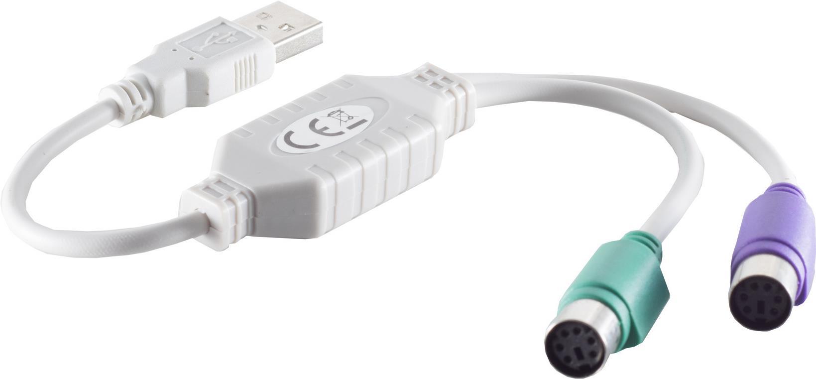 Good Connections USB Adapter USB1.1 -> 2x PS/2 St/Bu (50965)