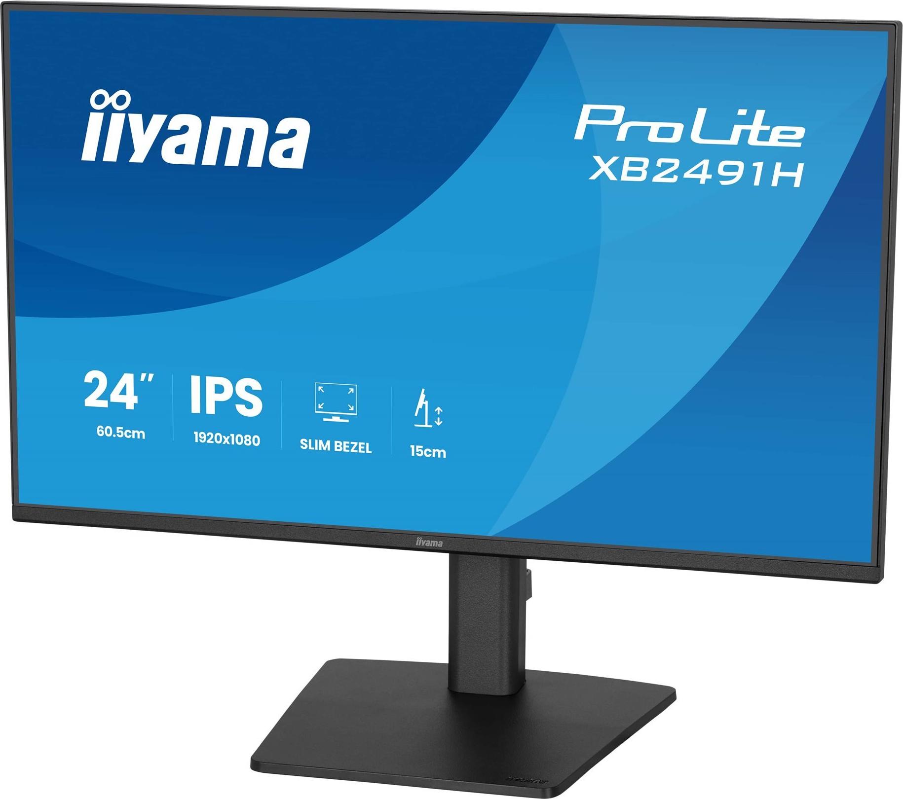 Iiyama ProLite XB2491H-B1 24" IPS-Monitor 1920x1080 120 Hz Schwarz