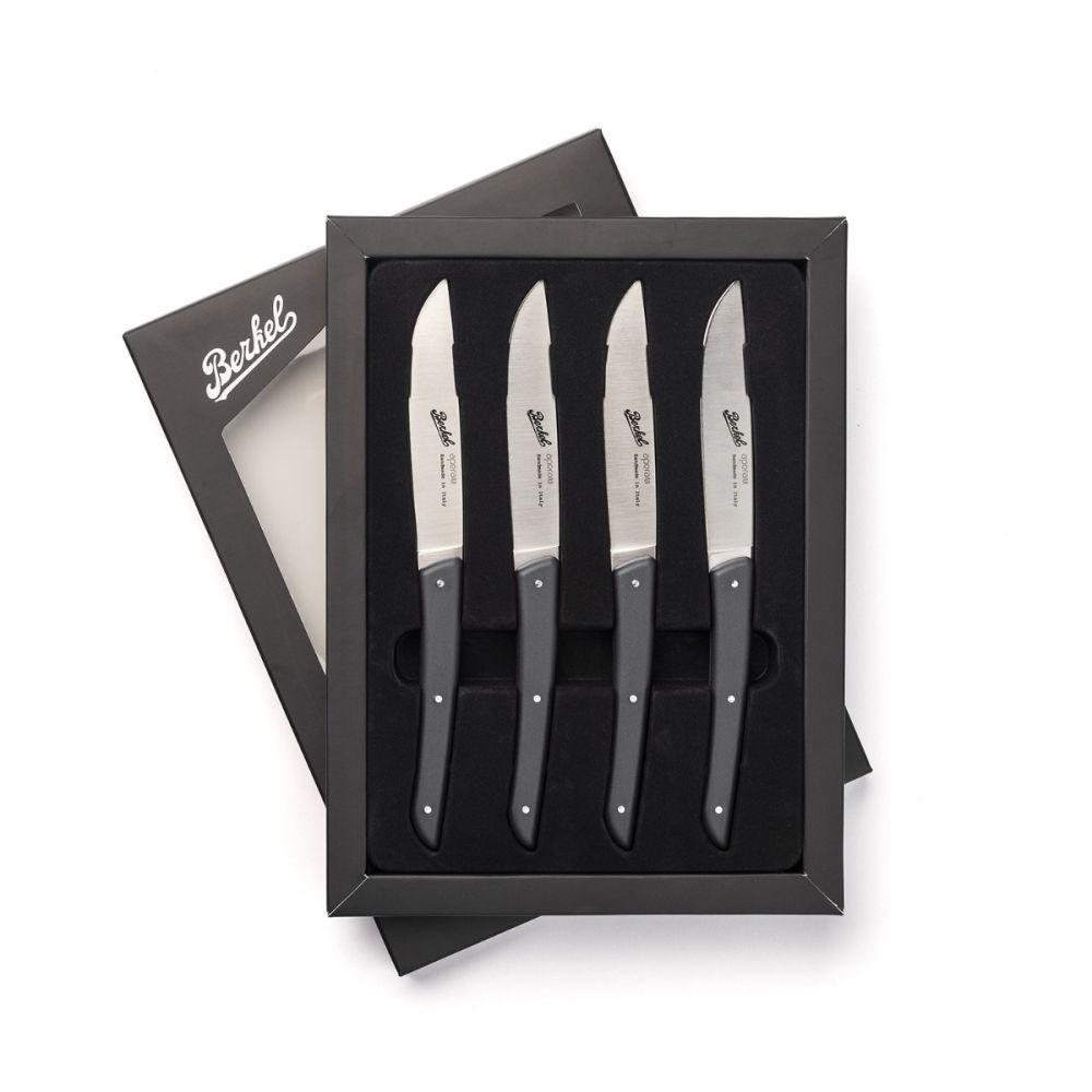 Berkel Steakmesser-Set Color nero 4-teilig, 11 cm Klinge