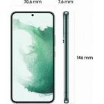 Samsung Galaxy S22 SM-S901B 15,5 cm (6.1" ) Dual-SIM Android 12 5G USB Typ-C 8 GB 128 GB 3700 mAh Grün (SM-S901BZGDEUB)