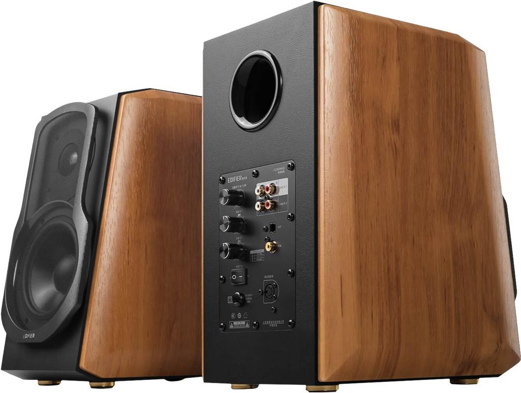 Edifier S1000MKII 2.0 Lautsprecher 120 W Schwarz, Holz
