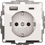 Gira SCHUKO-Steckdose, reinweiß glänzend (245903)