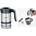 Severin SM 3584 Milchaufschäumer Automatische Milchaufschäumer Schwarz - Edelstahl (SM3584)