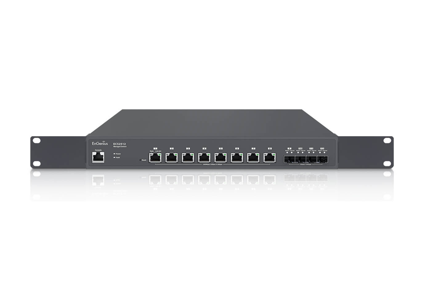 EnGenius ECS2512 Managed L2+ Switch 8x 2.5G Ethernet Schwarz