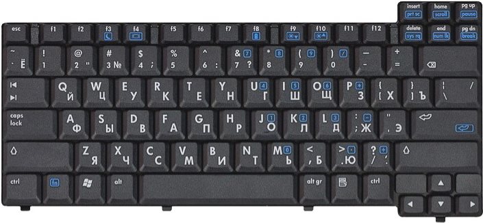 HP Ersatzteil Tastatur NX7400 (DE) (S) (417525-041)