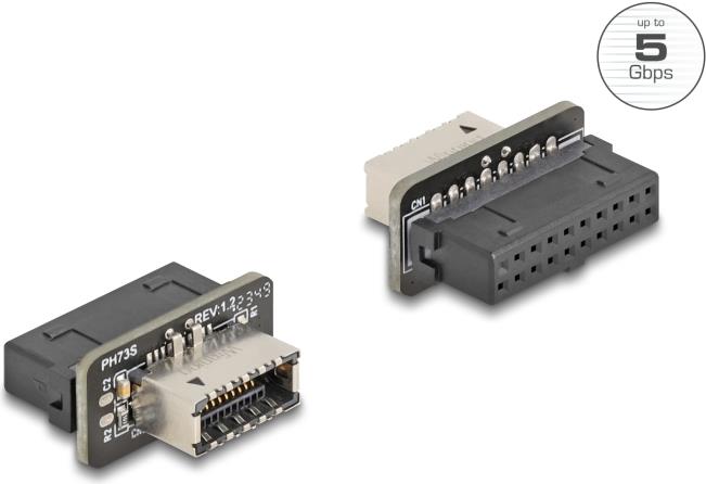 Delock USB 5 Gbps Adapter Pfostenbuchse zu intern Typ-E Key A Buchse (67238)