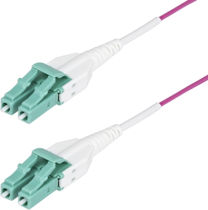 StarTech.com 7m (23ft) LC/LC (UPC) OM4 Multimode Fiber Optic Cable, OFNR (OM4RLCLC7M)