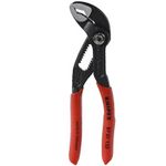 KNIPEX Cobra® Wasserpumpenzange 125 mm, 87 01 125 Hightech-Wasserpumpenzange; Zange grau atramentiert, Kopf poliert, Griffe mit rutschhemmendem Kunststoff überzogen; Einstellpositionen: 13; Kapazität für Rohre 1 Ø" , 27 Ø mm; Kapazität für Muttern, Schlüsselweite 27 mm; Länge 125 mm, Gewicht netto 85 g (87 01 125 SB)