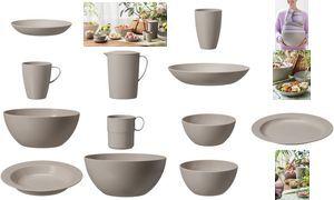 GastroMax Teller groß BIO, Durchmesser: 235 mm, grau Maße: (B)235 x (T)235 x (H)50 mm, Material: PE-HD, - 1 Stück (157770)